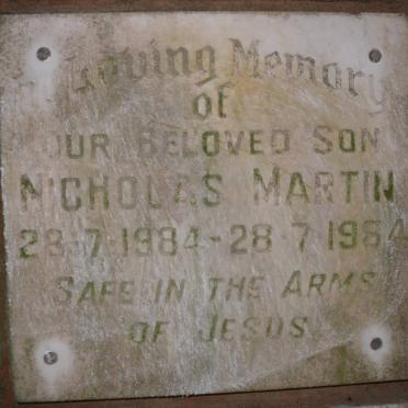 MARTIN Nicholas 1984-1984