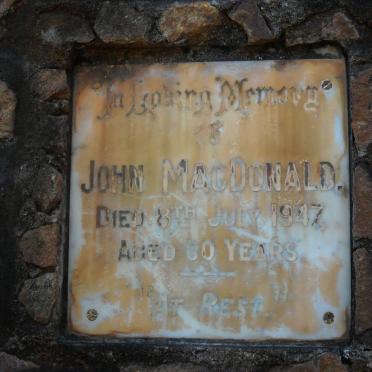 MacDONALD John -1947