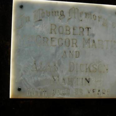 MARTIN Robert Gregor :: MARTIN Alan Dickson 