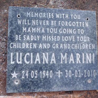 MARINI Luciana 1940-2010