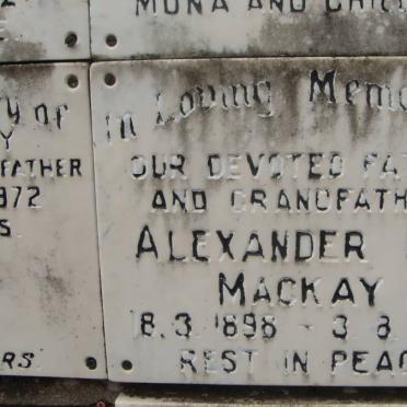 MACKAY Alexander Ian 1898-1972