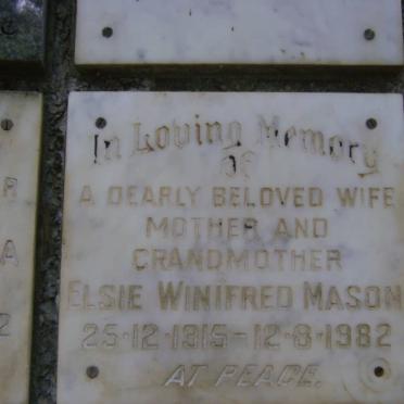 MASON Elsie Winifred 1915-1982