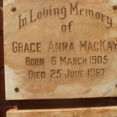 MACKAY Grace Anna 1905-1987