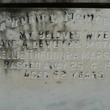 MARSHALL Nellie Theodora -1973