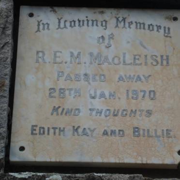 MacLEISH R.E.M. -1970