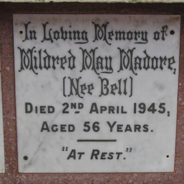 MADORE Mildred May nee BELL -1945
