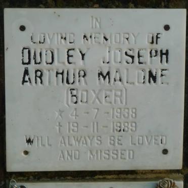 MALONE Dudley Joseph Arthur 1938-1989