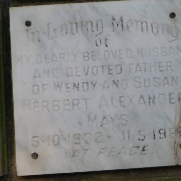 MAYS Herbert Alexander 1932-1980