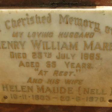 MARE Henry William -1965 &amp; Helen Maude NELL 1903-1970