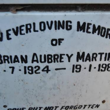 MARTIN Brian Aubrey 1924-1988