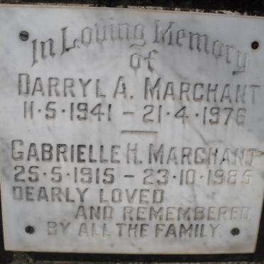 MARCHANT Darryl A. 1941-1976 :: MARCHANT Gabrielle H. 1915-1985