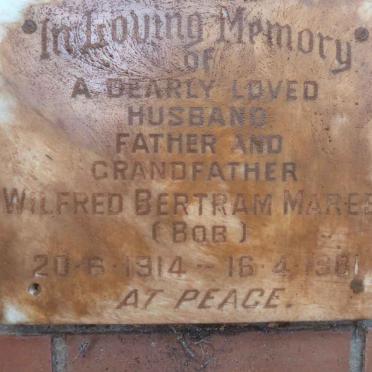 MAREE Wilfred Bertram 1914-1981