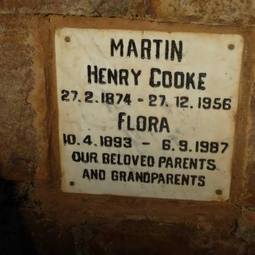 MARTIN Henry Cooke 1874-1956 &amp; Flora 1893-1987