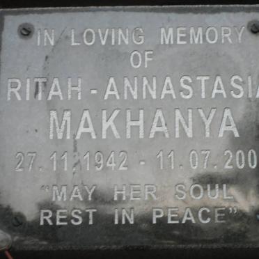 MAKHANYA Ritah-Annastasia 1942-2005