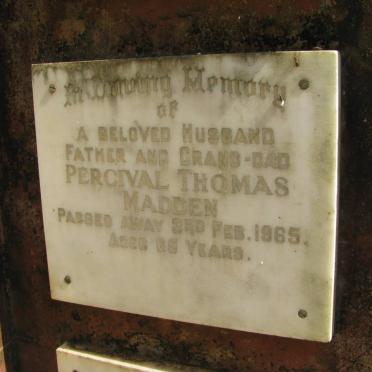 MADDEN Percival Thomas -1965