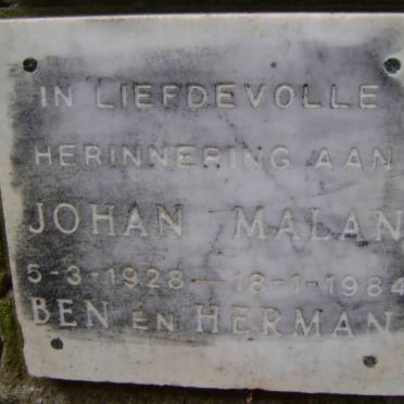 MALAN Johan 1928-1984