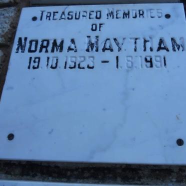 MAYTHAM Norma 1923-1991