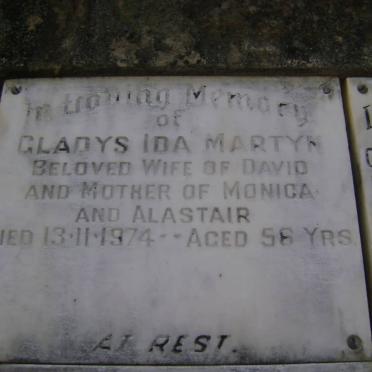 MARTYN Gladys Ida -1974