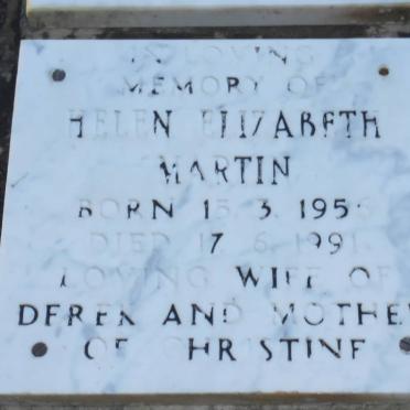 MARTIN Helen Elizabeth 1956-1991