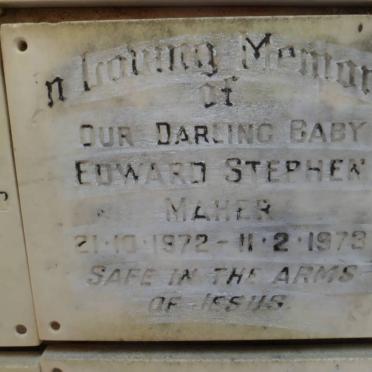 MAHER Edward Stephen 1972-1973