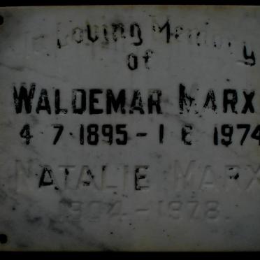 MARX Waldemar 1895-1974 &amp; Natalie 1904-1978