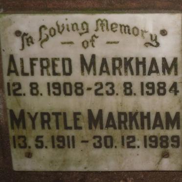 MARKHAM Alfred 1908-1984 &amp; Myrtle 1911-1989