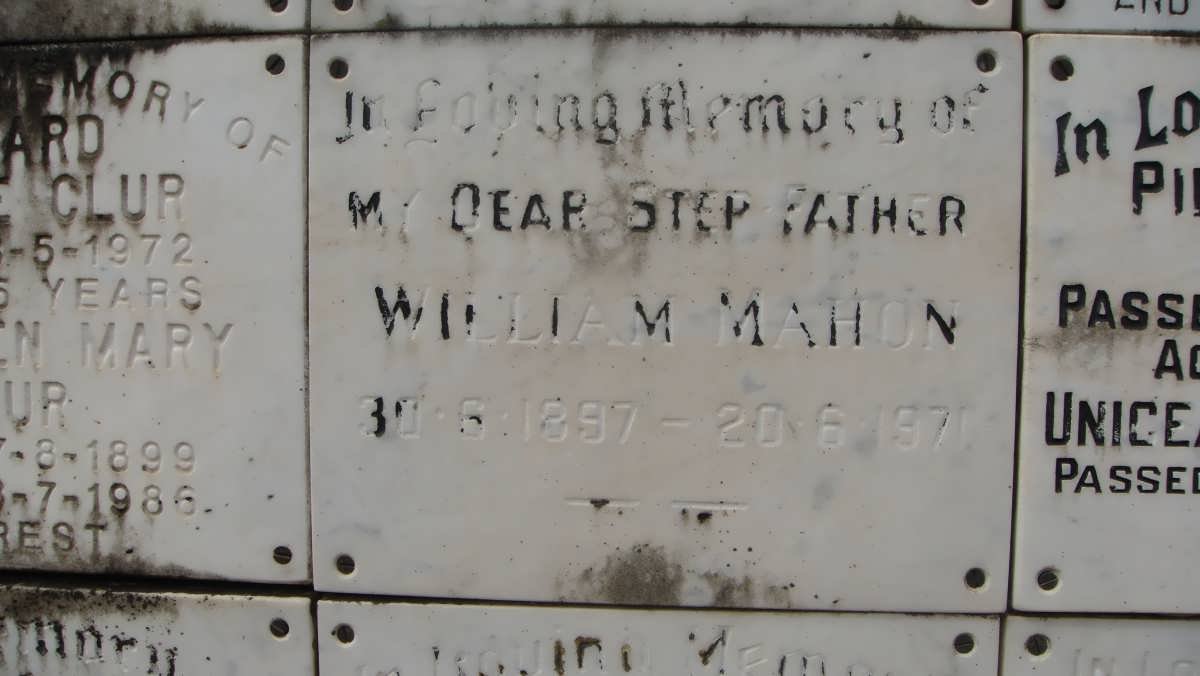 MAHON William 1897-1971