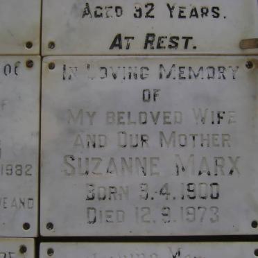 MARX Suzanne 1900-1973