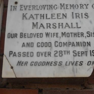 MARSHALL Kathleen Iris -1971