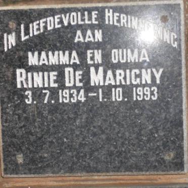 MARIGNY Rinie, de 1934-1993
