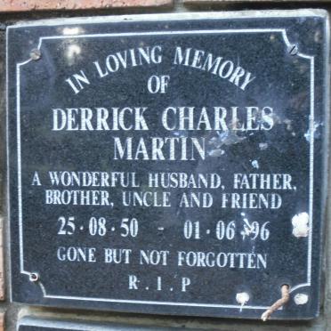 MARTIN Derrick Charles 1950-1996
