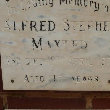 MAXTED Alfred Stephen -1972