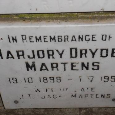 MARTENS Marjory Dryden 1898-1991