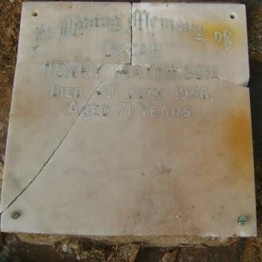 MATHIESON Henry -1956