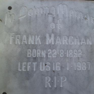 MARCHANT Frank 1892-1987