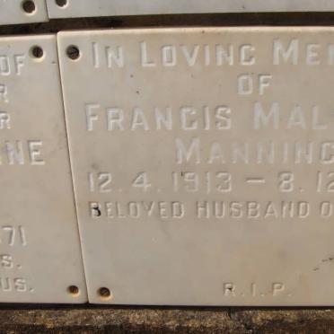 MANNING Francis Malcolm 1913-1971