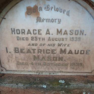MASON Horace A. -1939 &amp; Beatrice Maud -1939
