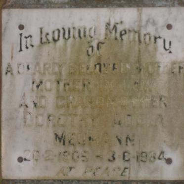 MEUMANN Dorothy Adela 1906-1984