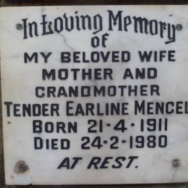 MENGEL Tender Earline 1911-1980