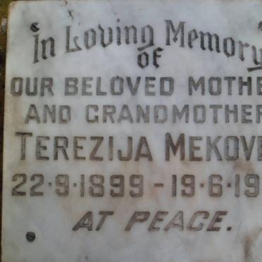 MEKOVEC Terezija 1899-1981