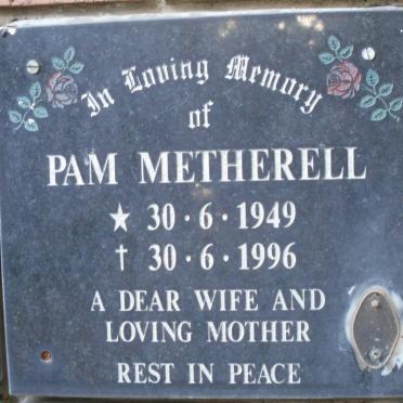 METHERELL Pam 1949-1996