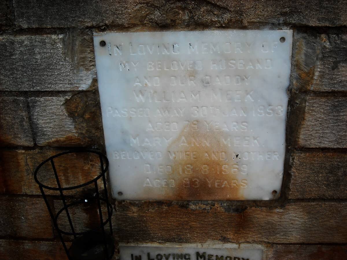 MEEK William -1953 &amp; Mary Ann -1969