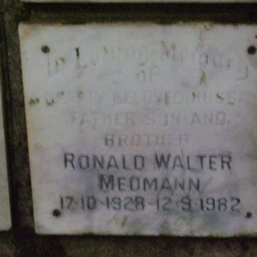 MEDMANN Ronald Walter 1928-1982