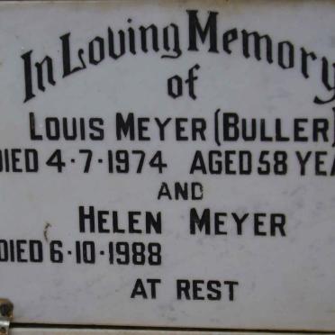 MEYER Louis -1974 &amp; Helen -1988