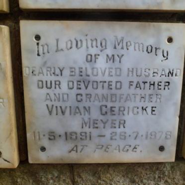 MEYER Vivian Gericke 1891-1978