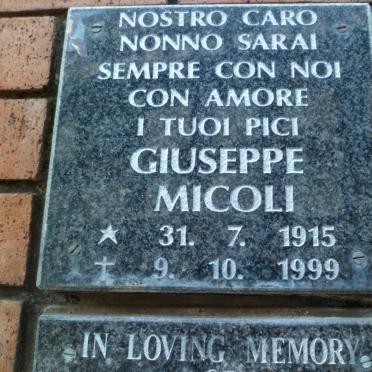 MICOLI Giuseppe 1915-1999