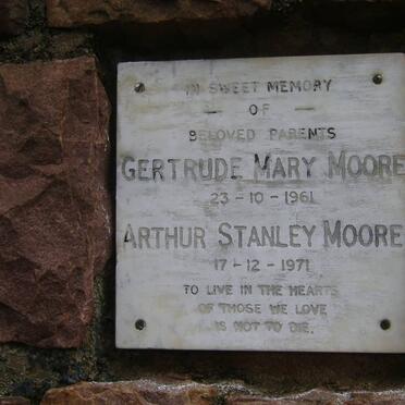 MOORE Arthur Stanley -1971 &amp; Gertrude Mary -1961