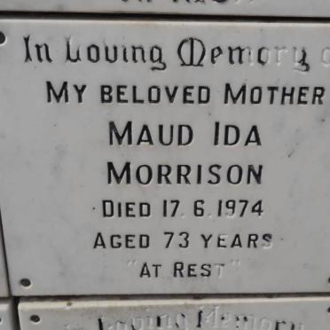MORRISON Maud Ida -1974