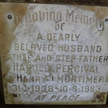 MORTIMER Harold Percival 1938-1983