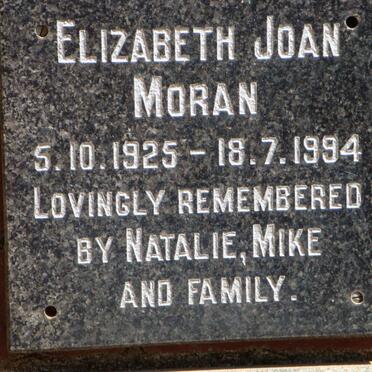 MORAN Elizabeth Joan 1925-1994
